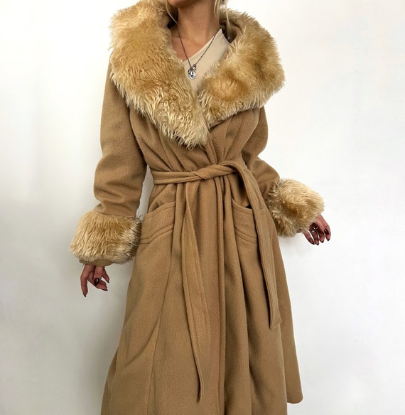 Vintage 70s Faux Fur Jacket - Etsy