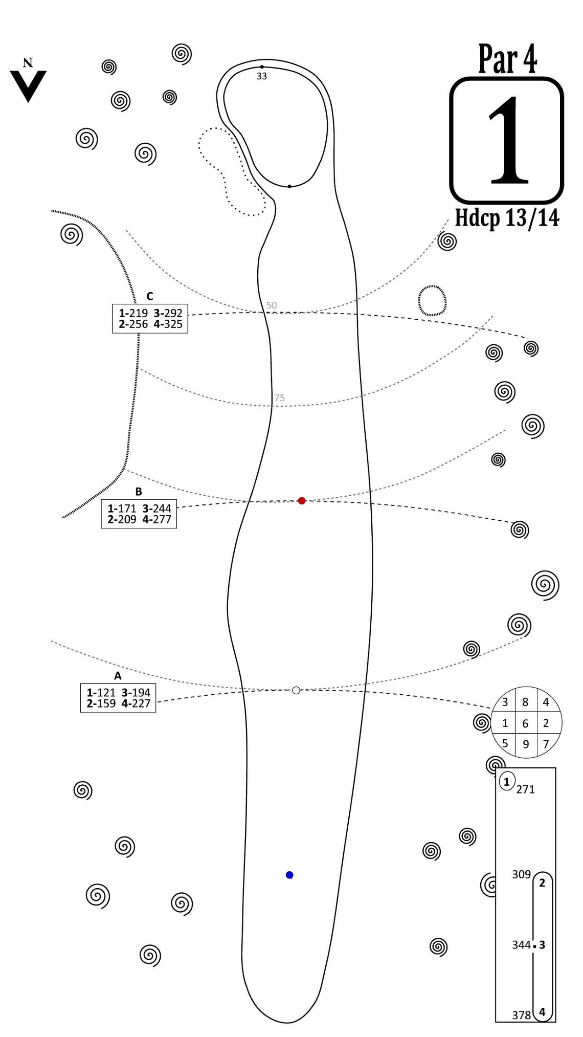 Albion RidgesGranite 9 Yardage Book Annandale MN Etsy