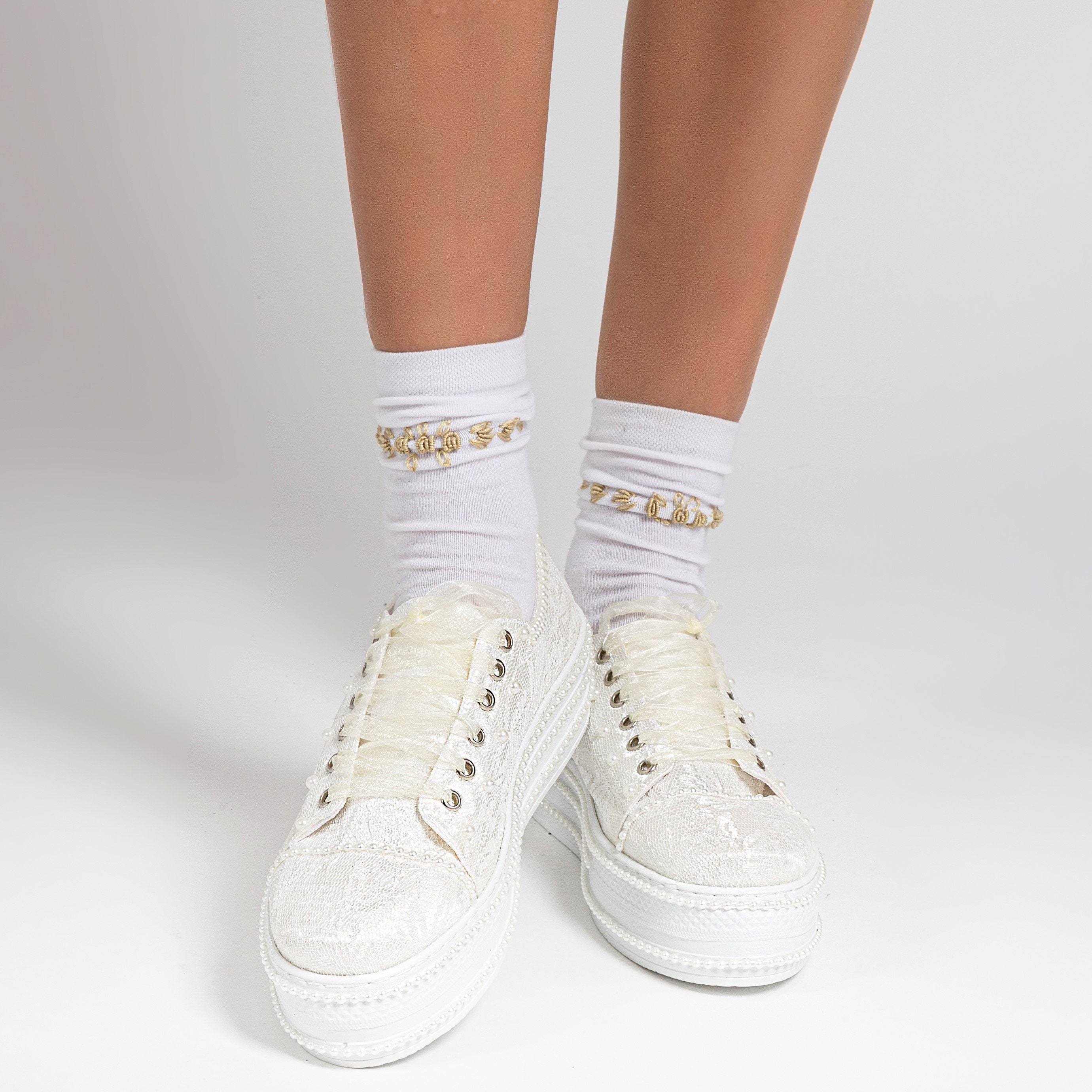 platform wedding sneakers