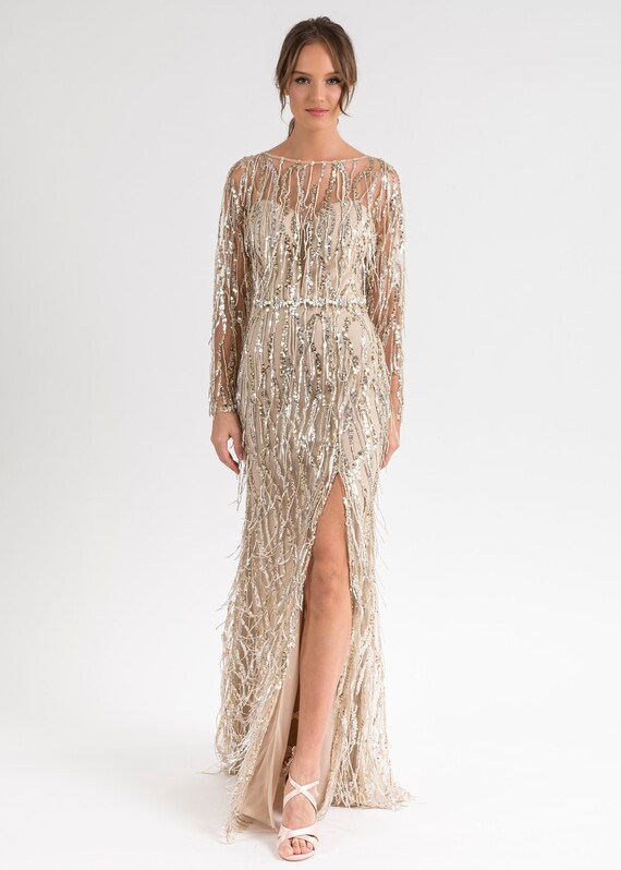 sequin engagement dresses