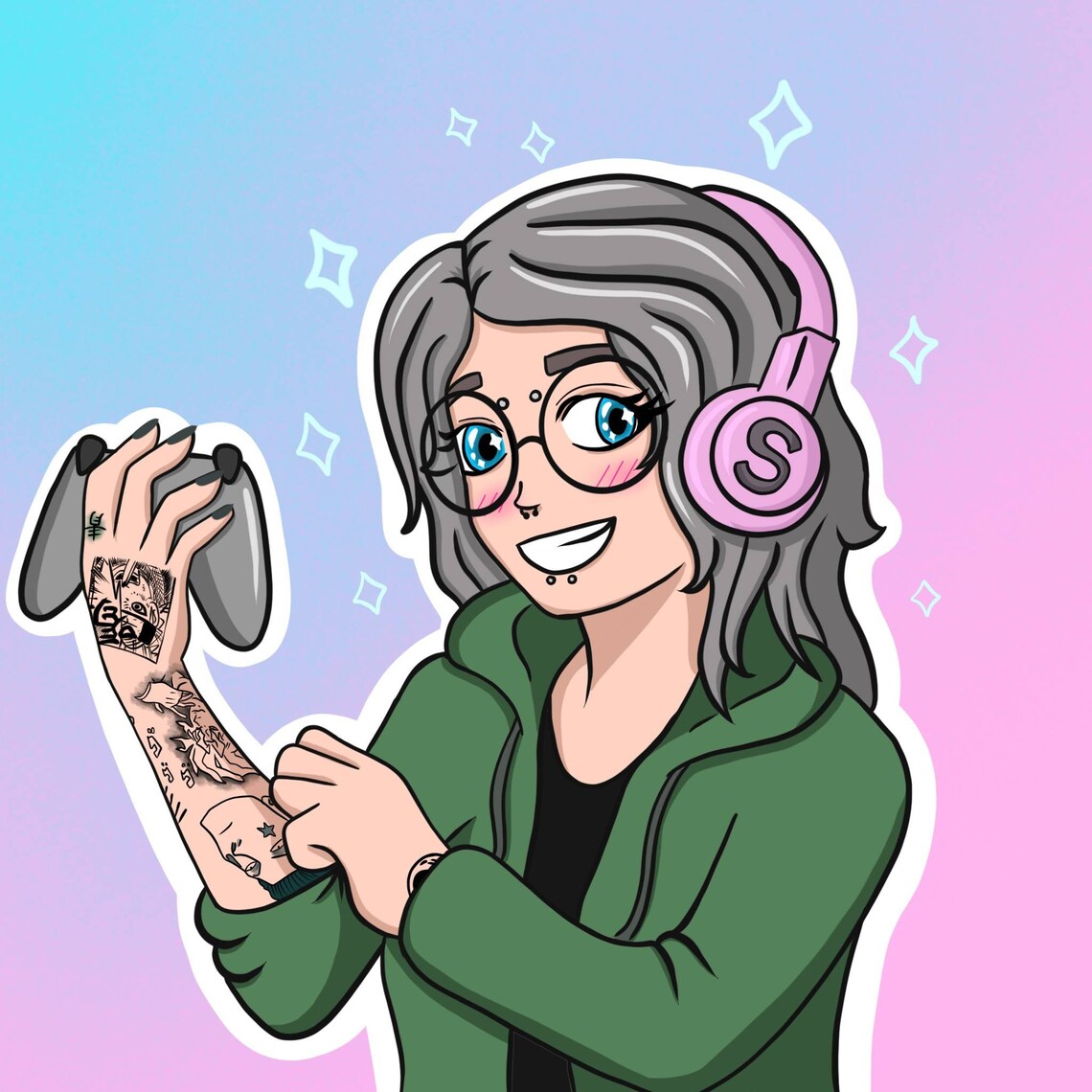 Streamer Profil Photo DIGITAL COPY Etsy