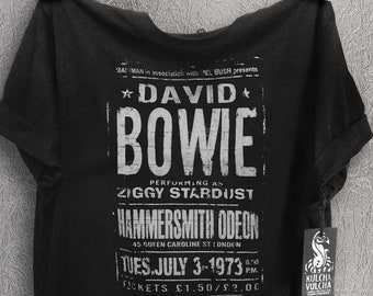 David Bowie T Shirt, 100% Combed Cotton, Fair Wear Approved - Unisex and Women T Shirts