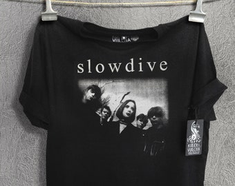 Slowdive T Shirt, 100% Combed Cotton, Fair Wear Approved - Unisex and Women T Shirts
