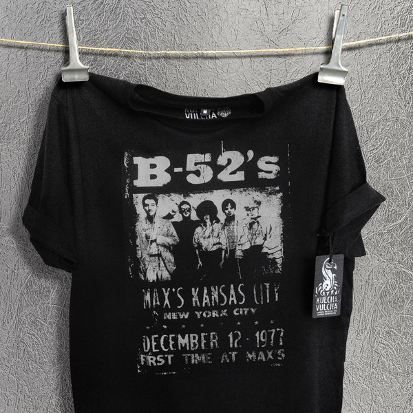 B-52's T Shirt, 100% Combed Cotton, Fair Wear Approved - Unisex and Women T Shirts