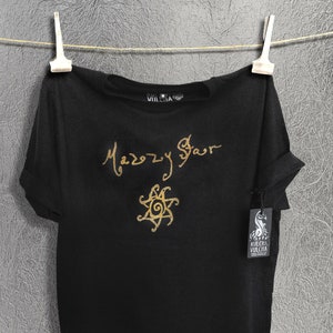 Mazzy Star T Shirt, She Hangs Brightly, 100% Combed Cotton, Fair Wear Approved - Unisex and Women T Shirts