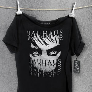 Bauhaus アート Tシャツ 黒 Bauhaus T-Shirt Album Art Band Shirt Bauhaus Rock Merch
