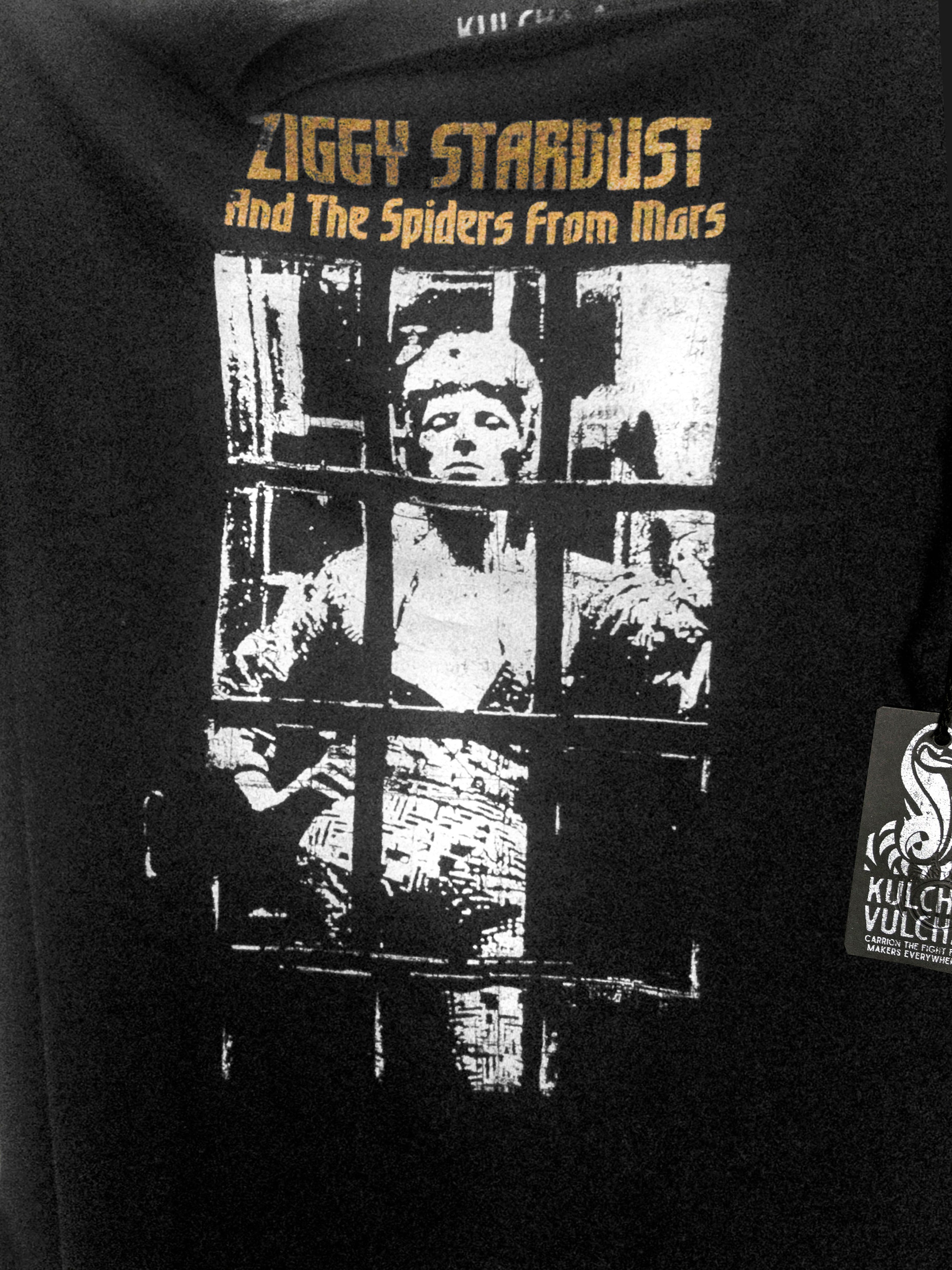 David Bowie T Shirt, Ziggy Stardust, 100% Combed Cotton - Unisex 