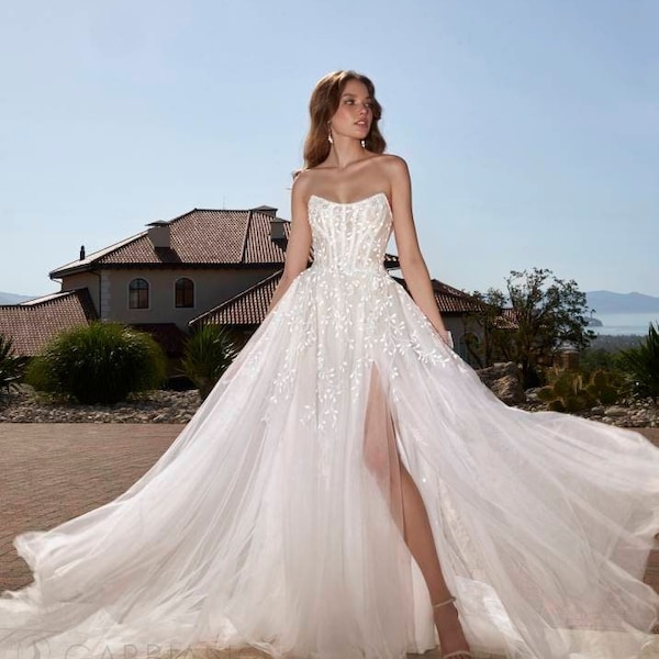 Corset Wedding Dress - Etsy