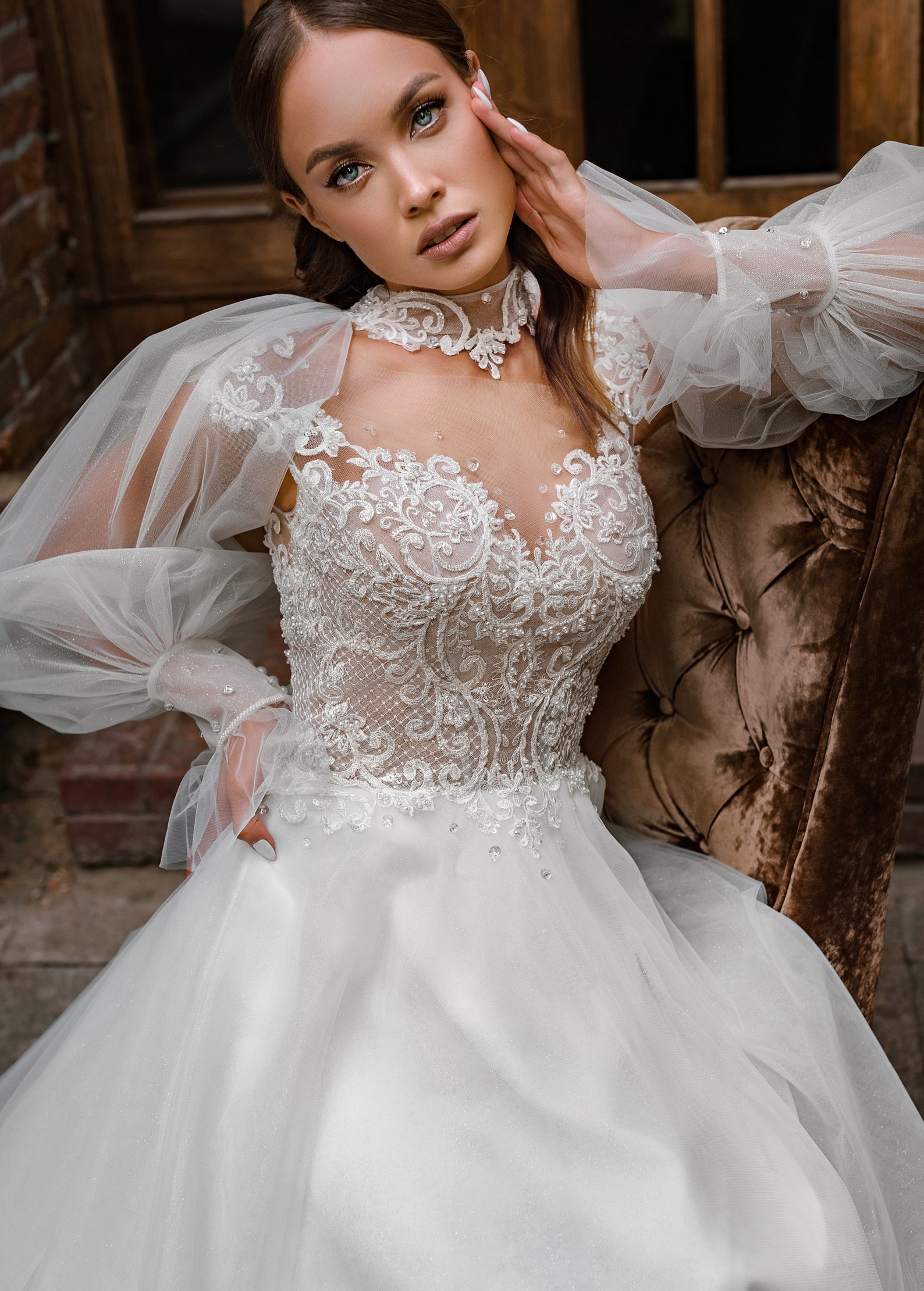Ungewöhnliche Hochzeitskleid individuelle A-Linie ...