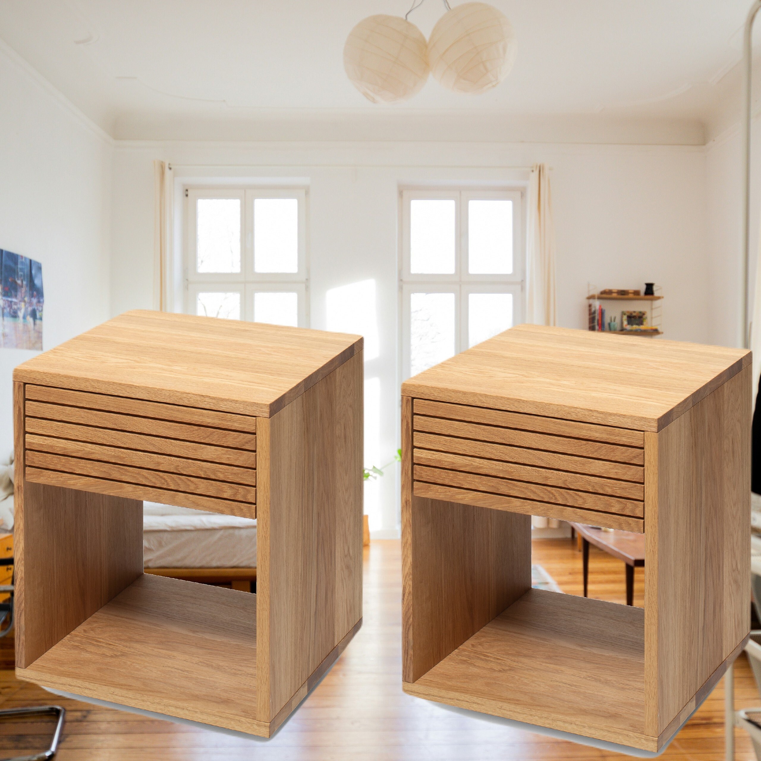 Real wood outlet nightstands for sale