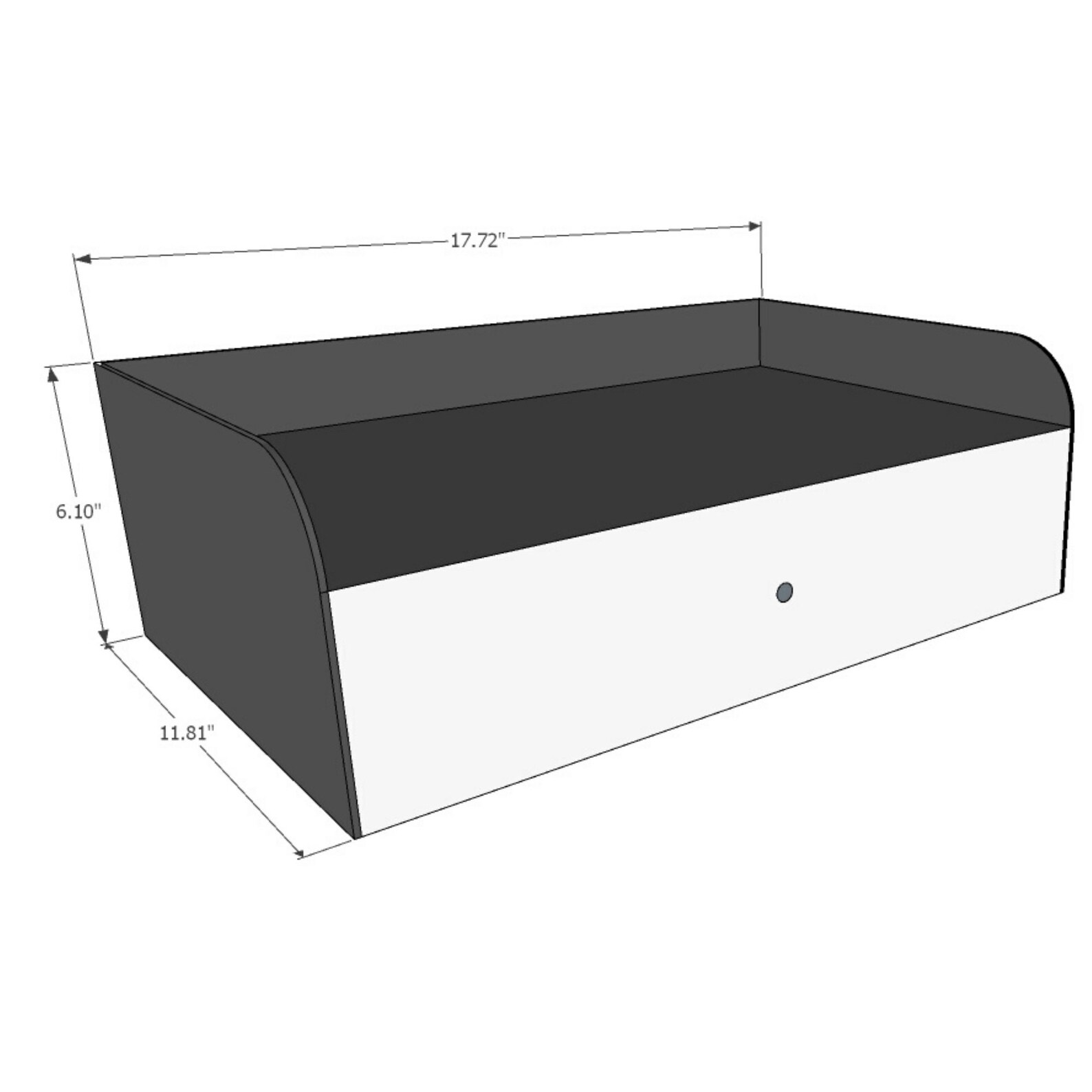 Floating Nightstand Modern Nightstand Metal Bedside Table Etsy