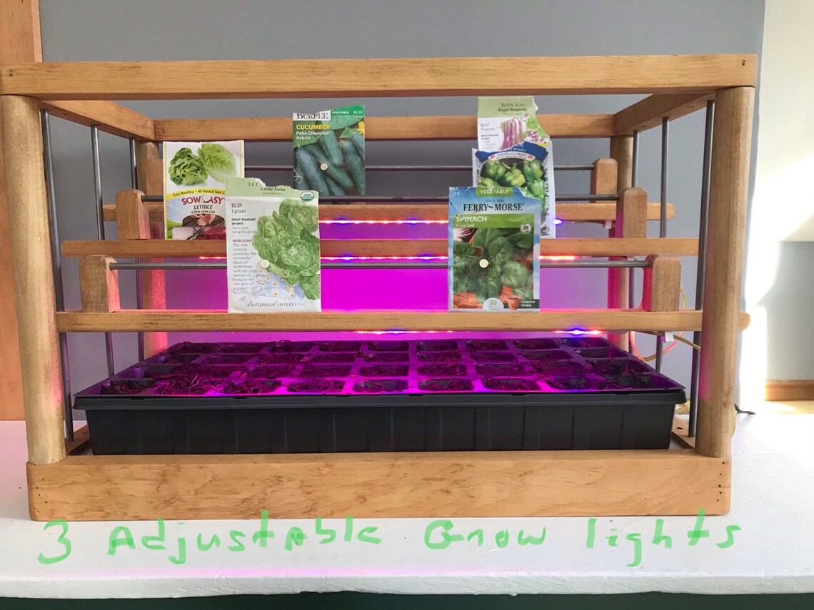 Lighted and heated seed starter Etsy