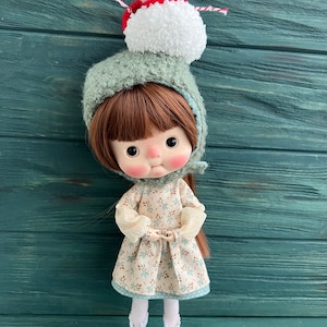 Christmas Blythe dress, Blythe clothes, blythe dress, blythe Christmas dress, Blythe outfit, Blythe shoes, clothes for blythe