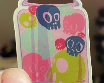 Bottled Skulls Sticker