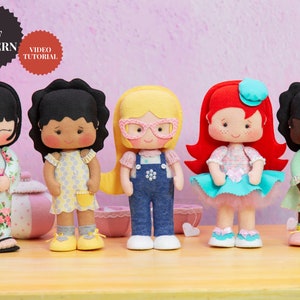 Felt Dolls Pattern - Easy PDF Sewing DIY