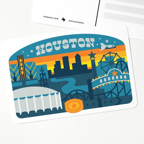 Houston Sticker Texas Sticker State Sticker Etsy
