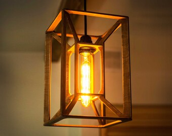 contemporary wooden pendant lights