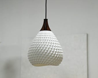 Getextureerde 3D-geprinte hanglamp, moderne hanglamp, minimalistische plafondlamp, unieke keukeneilandverlichting, woondecoratie