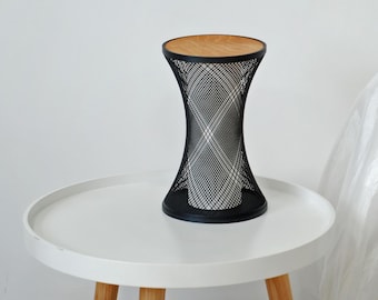 Modern 3D-geprint nachtlampje, minimalistische led-tafellamp, uniek slaapkamerdecor, cadeau voor haar, sfeerbedlamp
