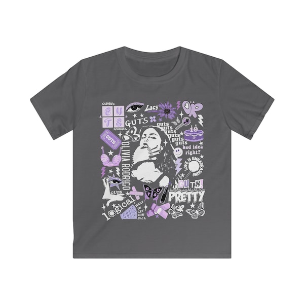 Kids Softstyle Tee, Olivia Rodrigo youth shirt, Olivia Rodrigo youth merch, easter gift, UK