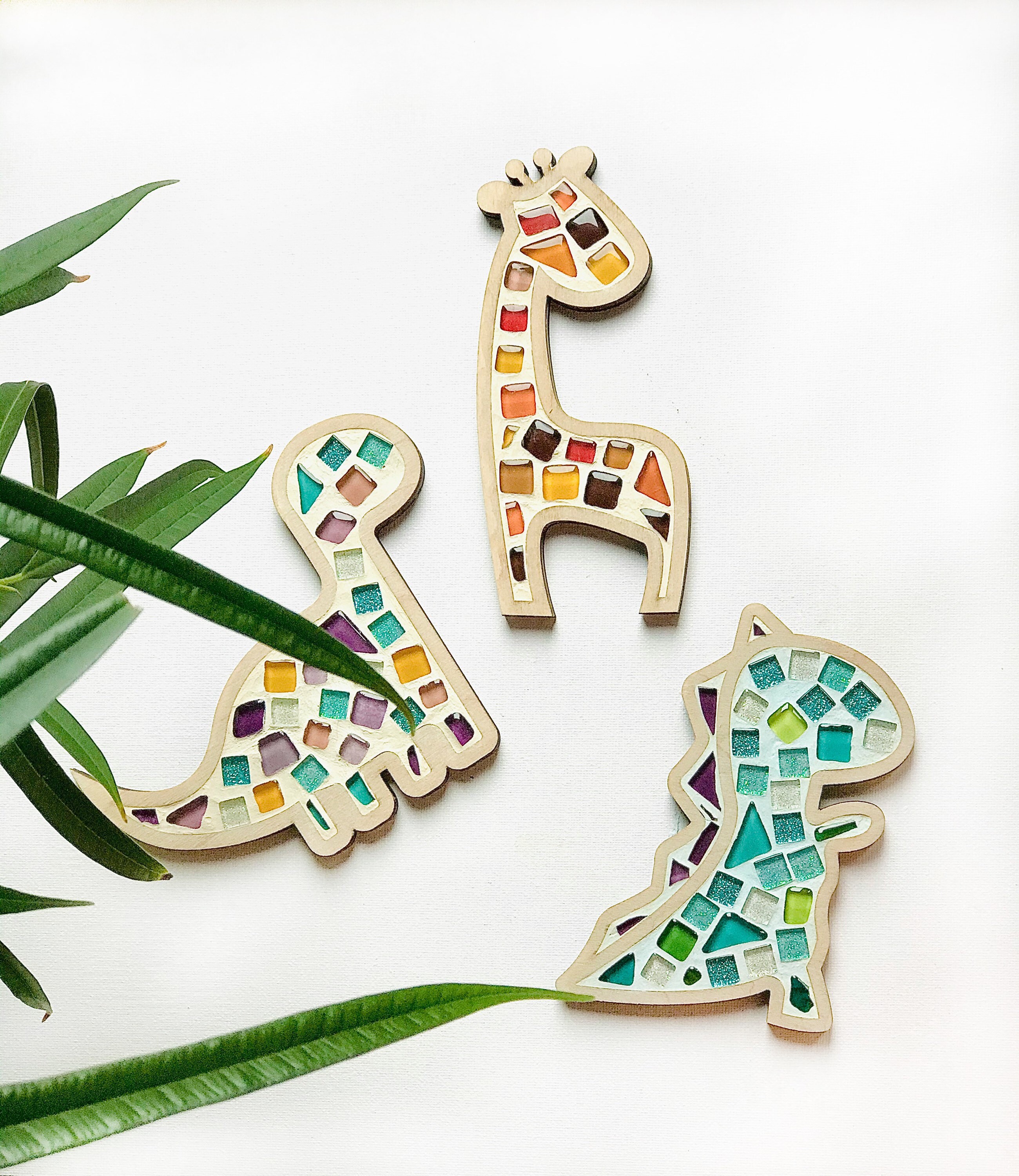 Makeyourown Mosaic Craft Kit for Beginners. Giraffe Craft Etsy