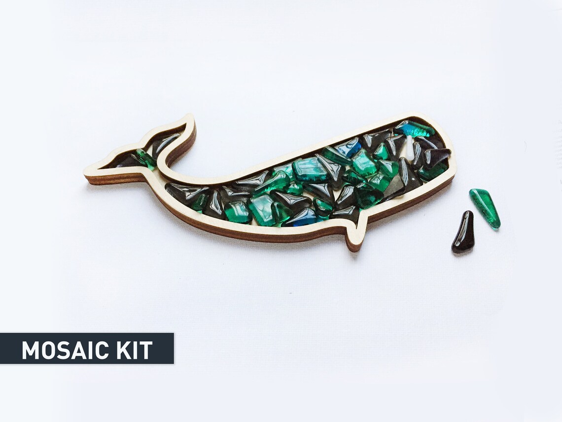 MakeYourOwn Mosaic Craft Kit for beginners. Craft kits for Etsy