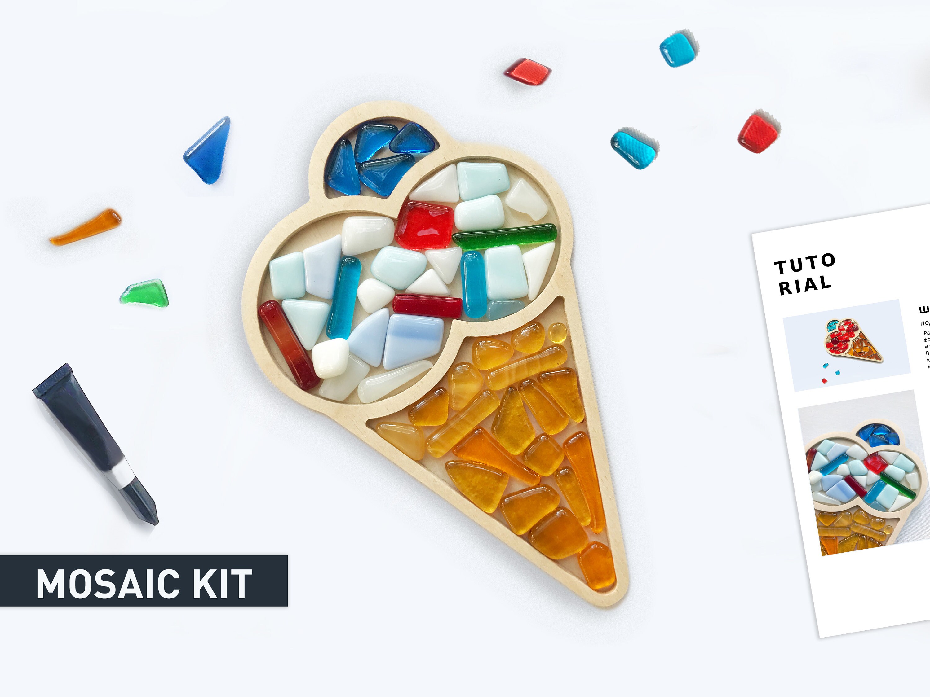 DIY Mosaic Art Kit para principiantes. Kits de artesanía para Etsy