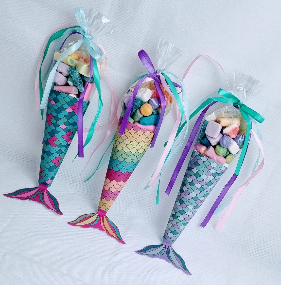 mermaid sweet cone bags