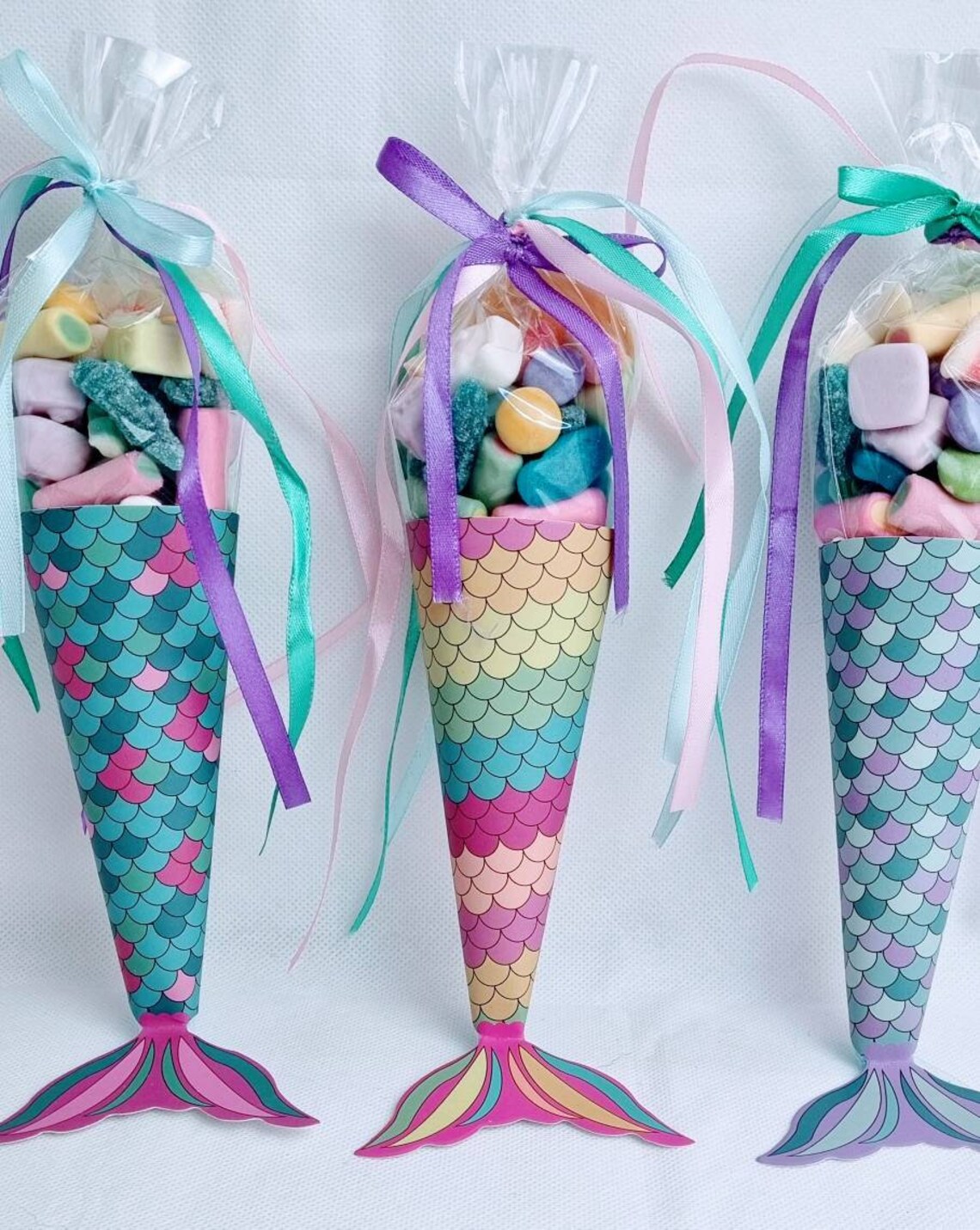 mermaid sweet cone bags