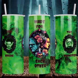 Frankenstein and The Bride Tumbler Wrap