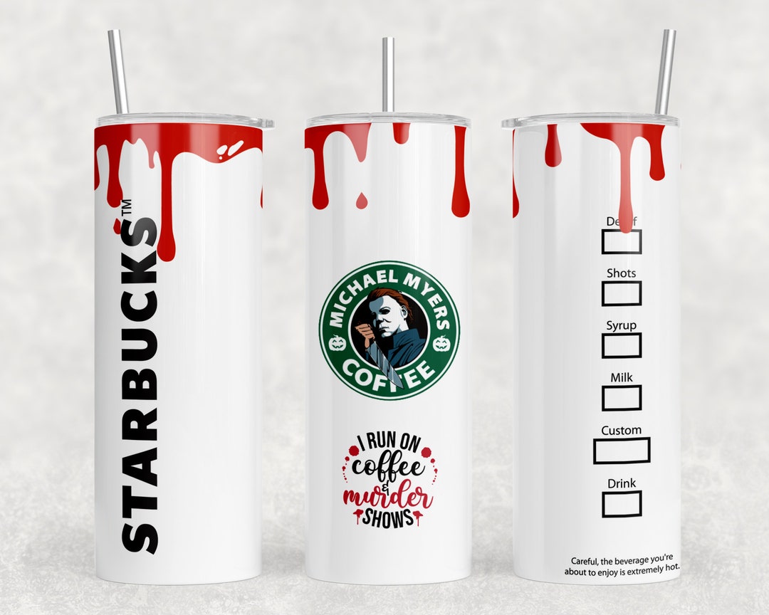 Michael Myer Coffee Inspired Tumbler Wrap 20oz Straight Etsy