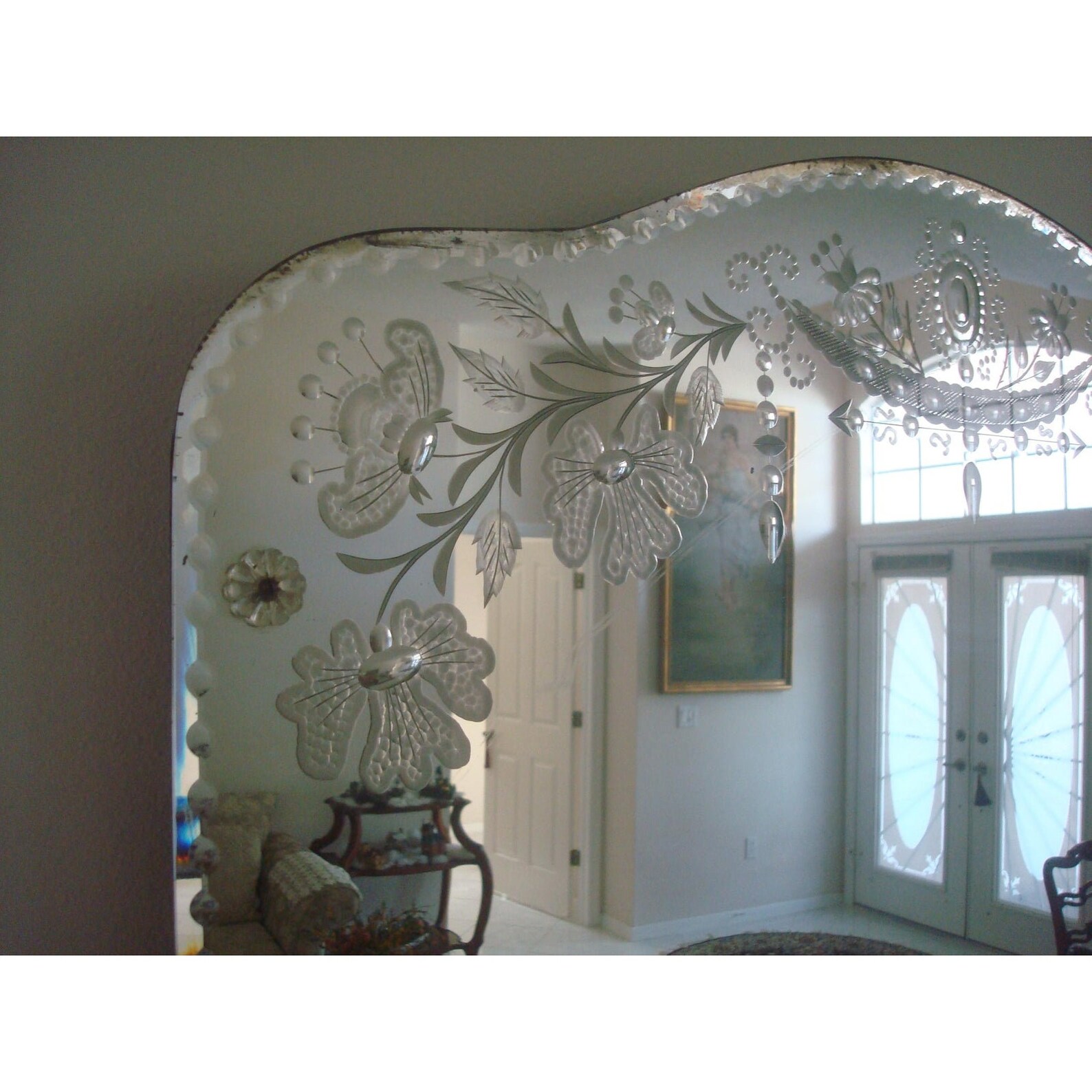 Floral Wall Mirror - Etsy