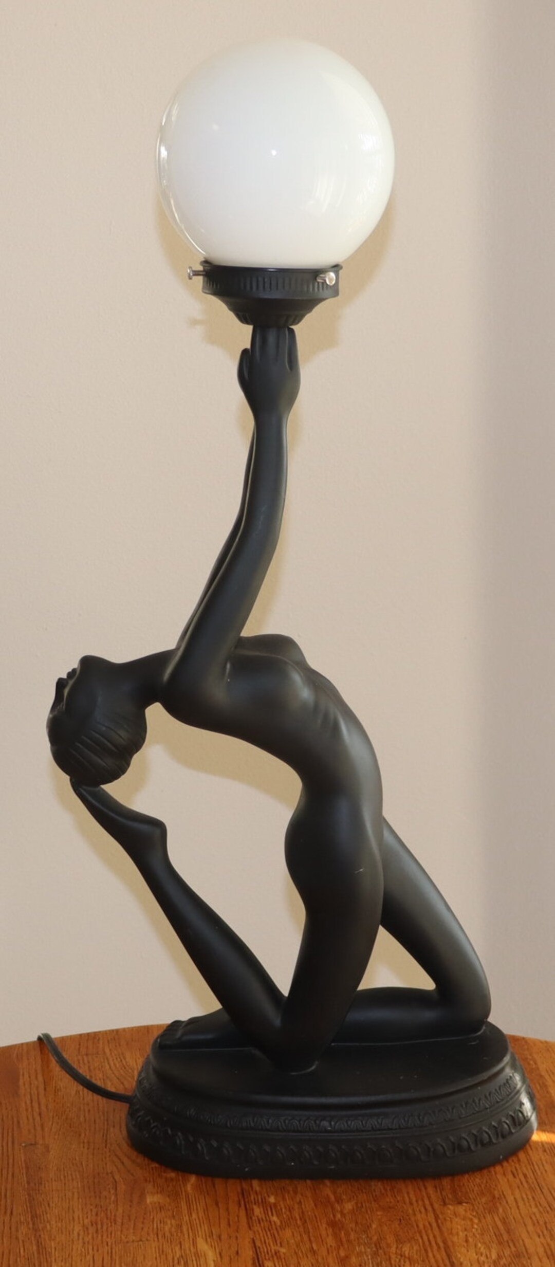 Art Deco Nude Table Lamp - Etsy