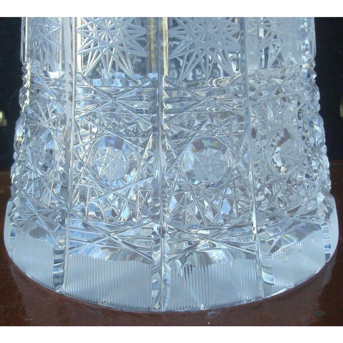 Valaska Bela Slovakia Hand Cut Crystal Vase Etsy