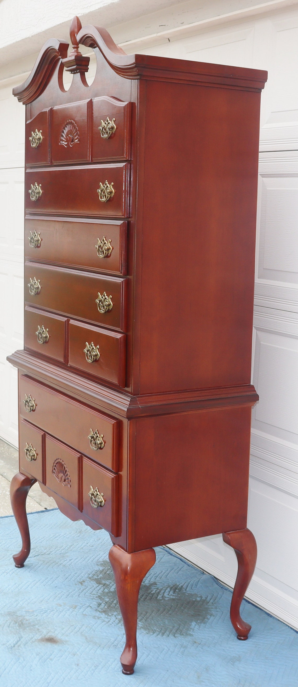 2 Piece Queen Anne Highboy Dresser / Tall Chest - Etsy