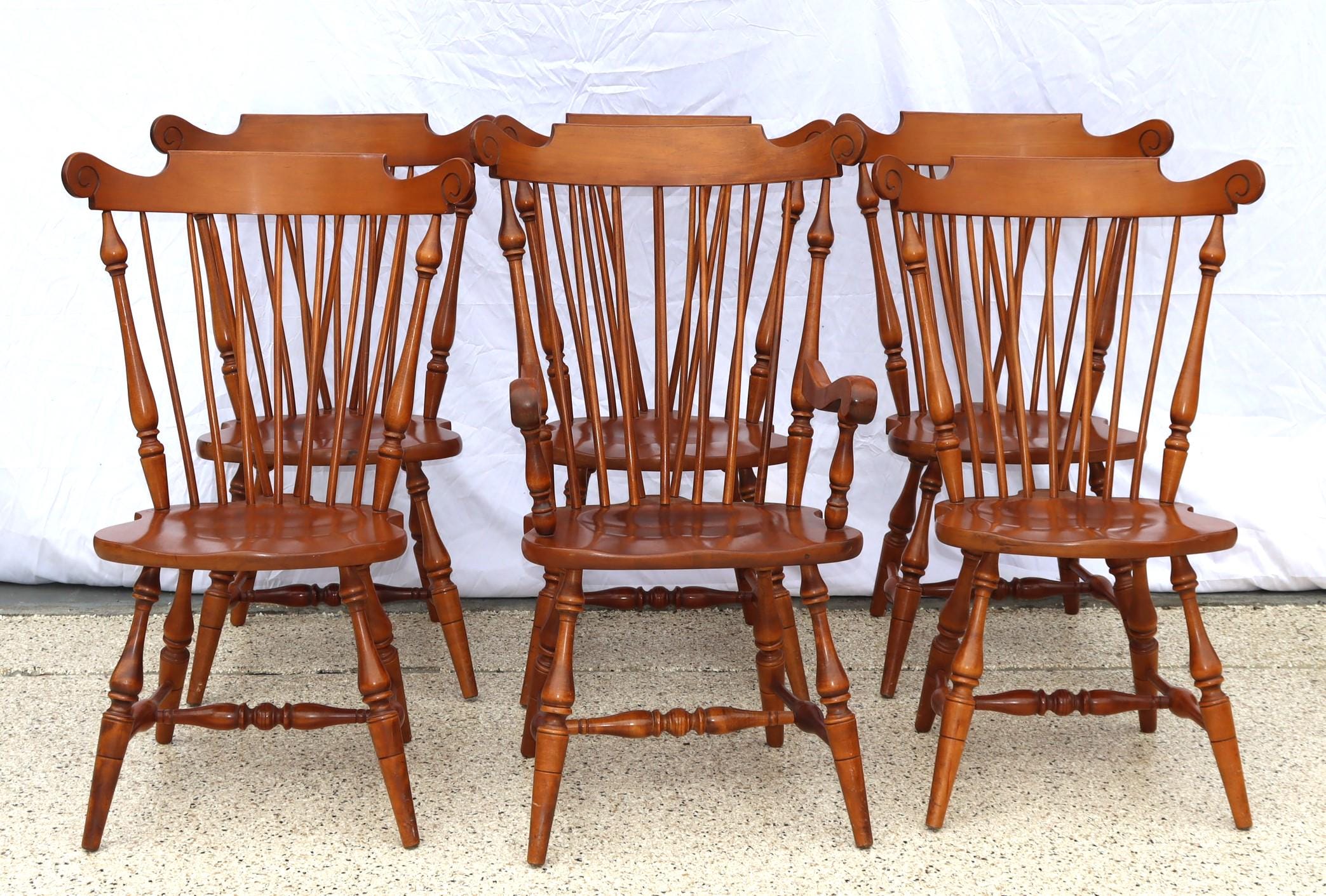 Ethan Allen Windsor Chairs - Etsy