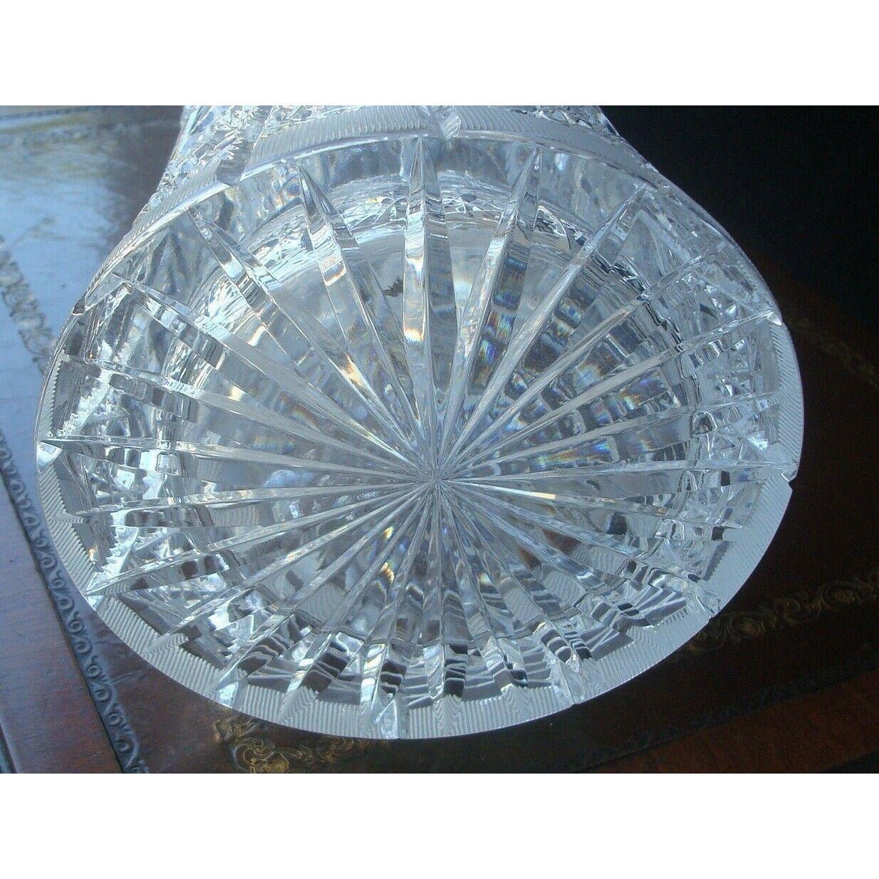 Valaska Bela Slovakia Hand Cut Crystal Vase Etsy