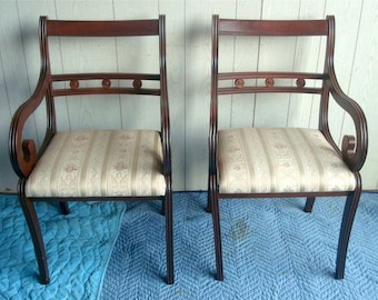 Pair of 2 Baltman and Co Italian Arm Chairs