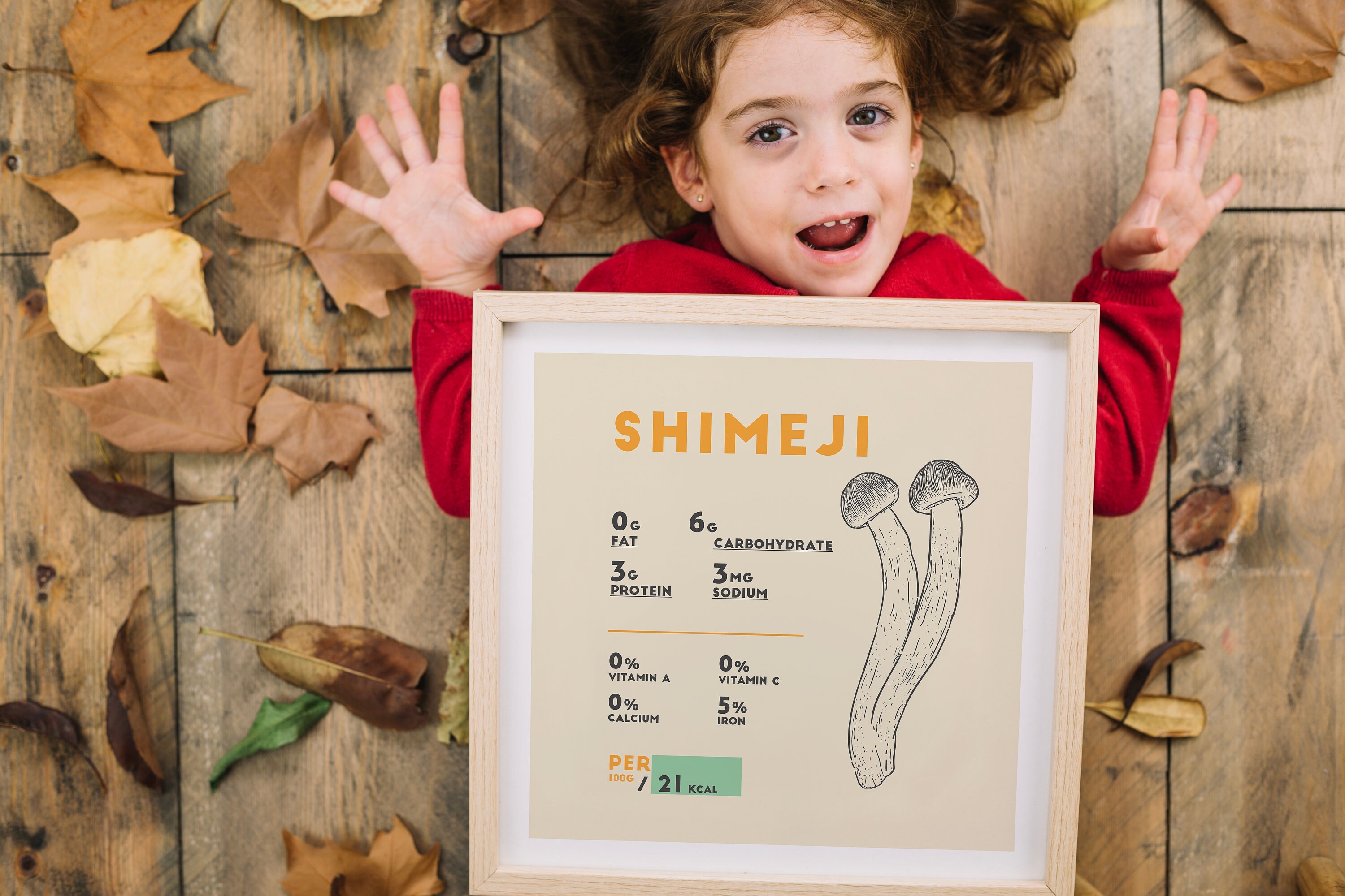 Shimeji Mushroom Nutrition Facts Poster Print Multiple Sizes Etsy