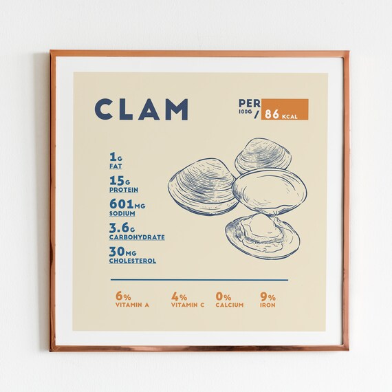 clam-nutrition-facts-poster-print-multiple-sizes-10x10-to-etsy