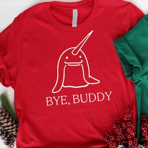 Bye Buddy Hope You Find Your Dad SVG, Bye Buddy, Elf shirt, Narwal svg, Christmas, Minimalist, svg