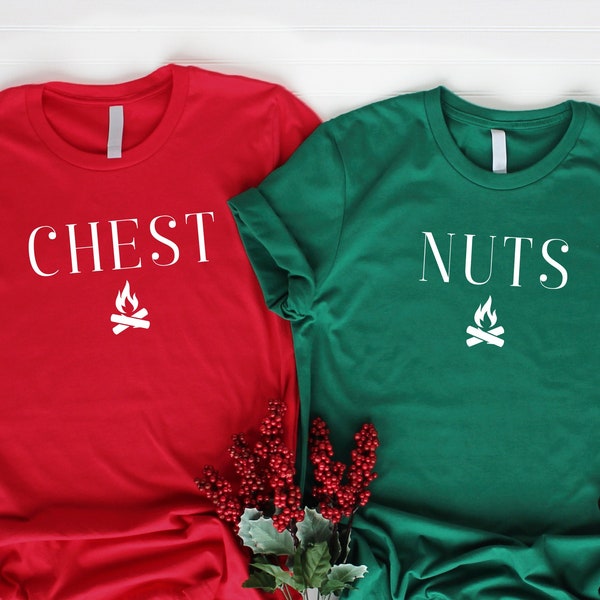 Chestnuts Matching Shirt svg, Christmas Couple svg, Funny Christmas Gift, Chestnuts Christmas, chest nuts svg