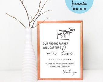 Unplugged Ceremony Sign, Unplugged Wedding, No Cell Phone Wedding Sign, No Cell Phone Sign for Wedding, No Cameras