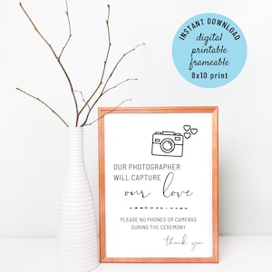 Unplugged Ceremony Sign, Unplugged Wedding, No Cell Phone Wedding Sign, No Cell Phone Sign for Wedding, No Cameras