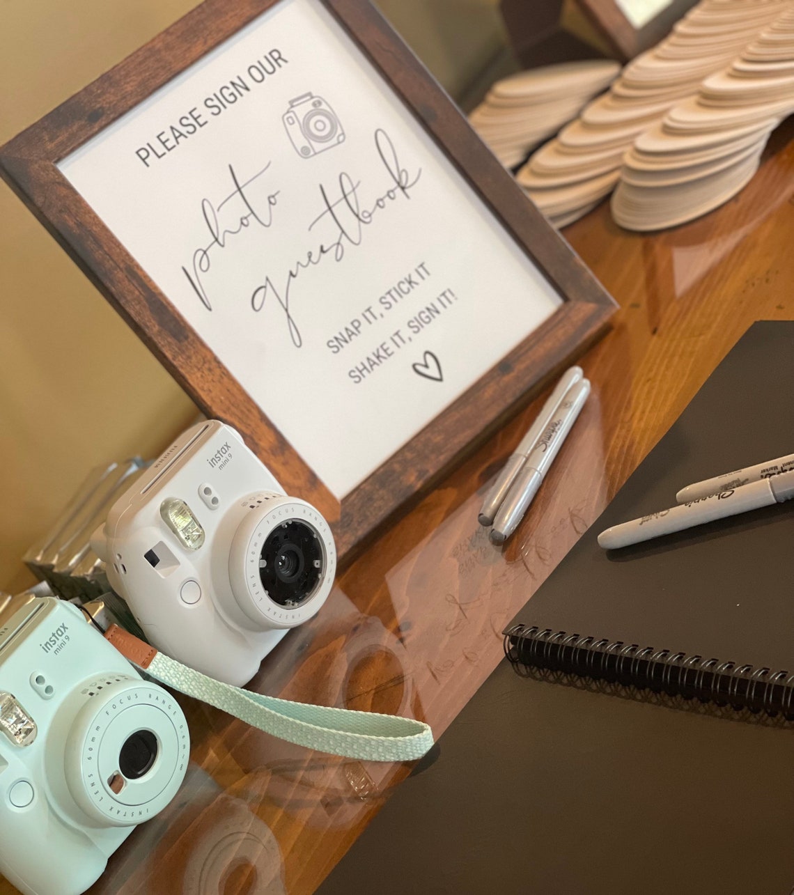 Photo Guestbook Sign Polaroid Guest Book Wedding Sign Etsy