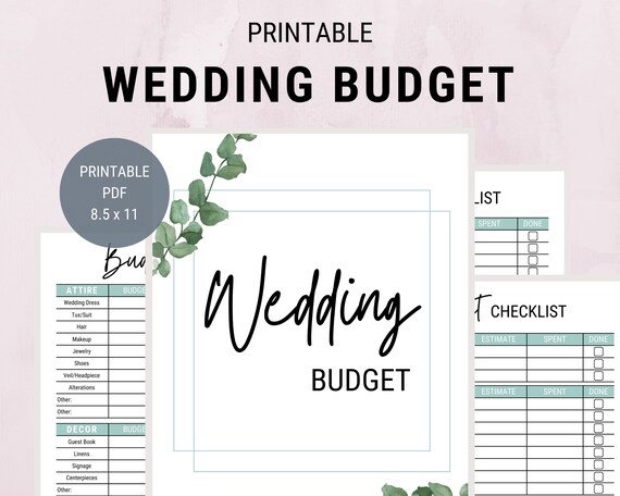 Wedding Budget Printable Printable Wedding Planner Wedding Etsy Wedding Budget Printable Printable Wedding Planner Wedding Etsy