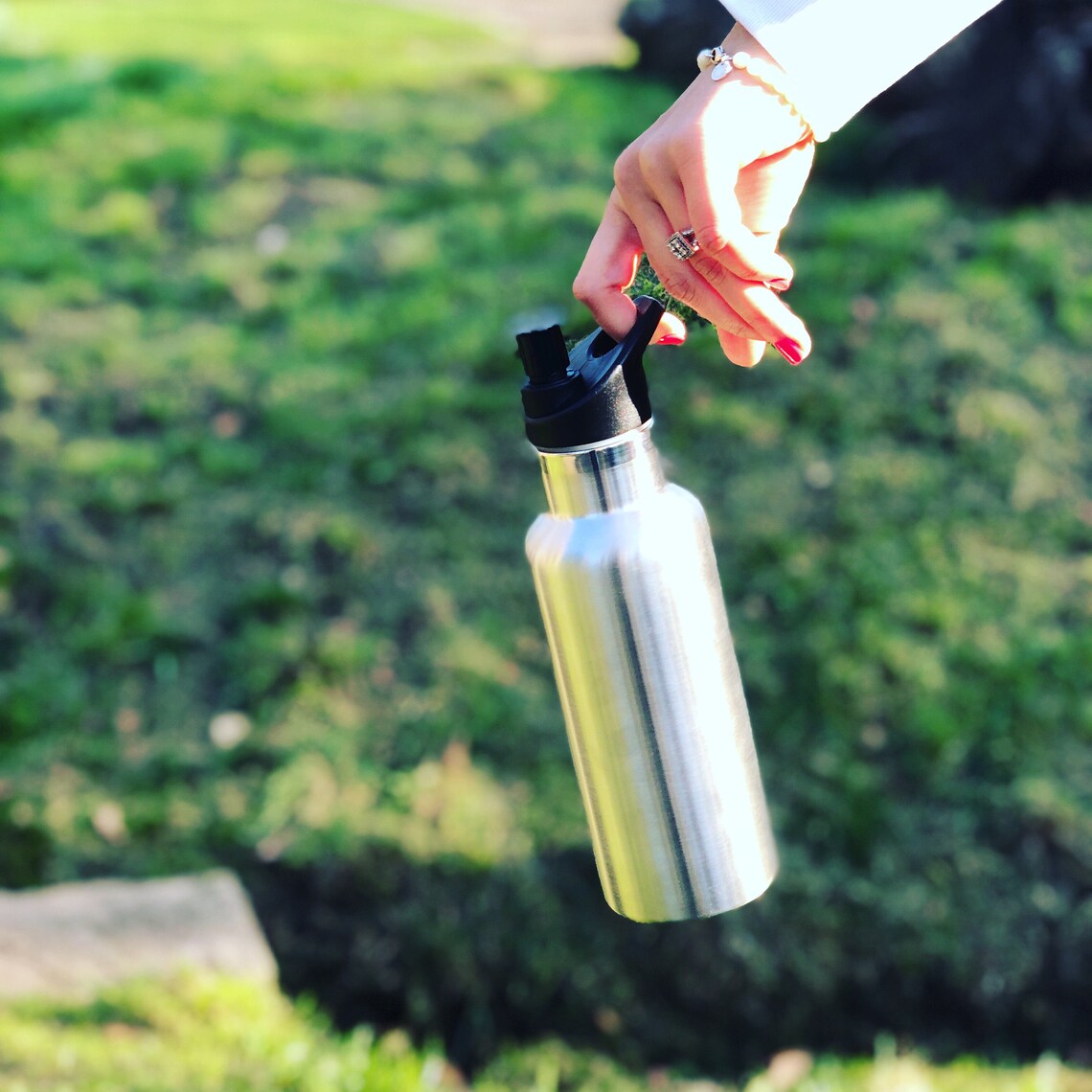 Steel bottle 500ml with steel lid Etsy