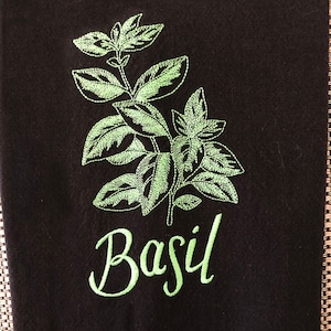 Basil Green Chef Stripe Dishtowel (Set Of 3)