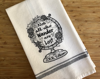 J.R.R. Tolkien tea towel