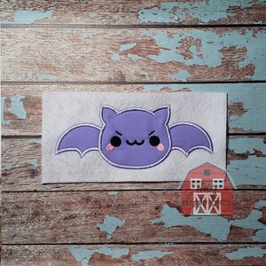 Halloween Bat Applique Embroidery Design - Instant Download